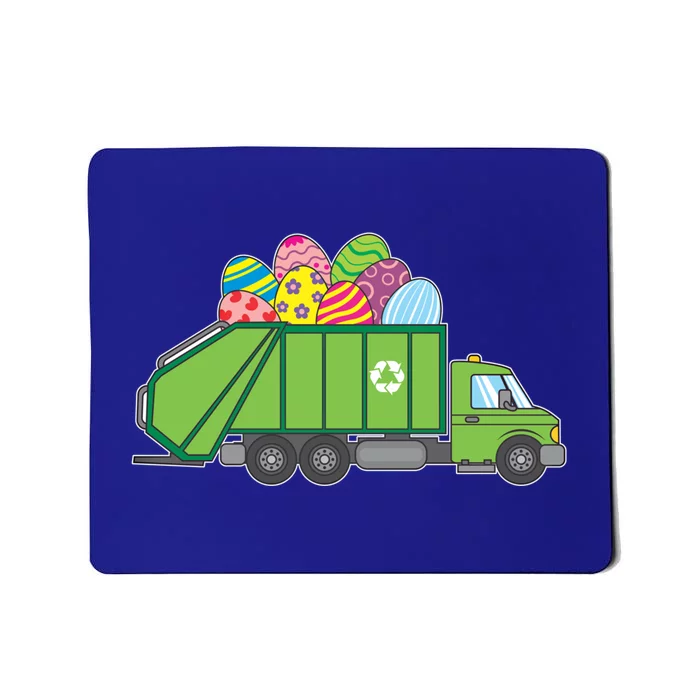 Easter Eggs Funny Garbage Truck Gift Idea Gift Mousepad