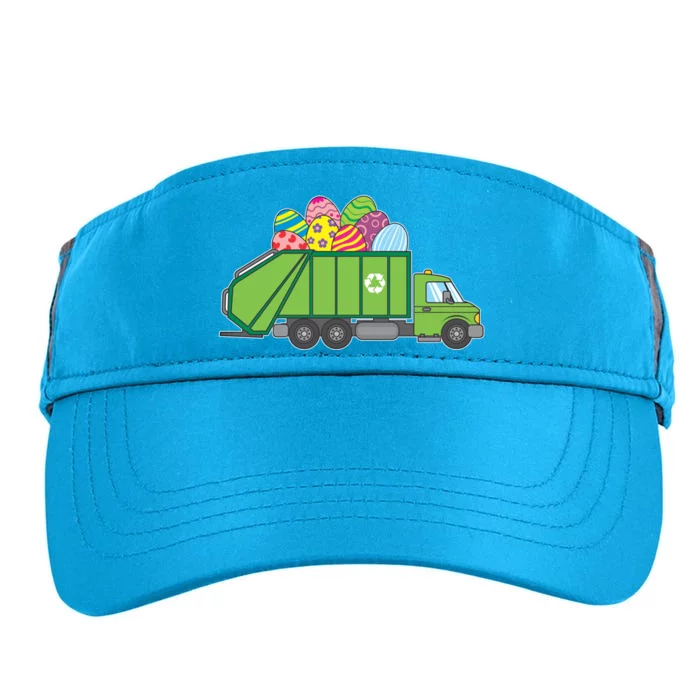 Easter Eggs Funny Garbage Truck Gift Idea Gift Adult Drive Performance Visor