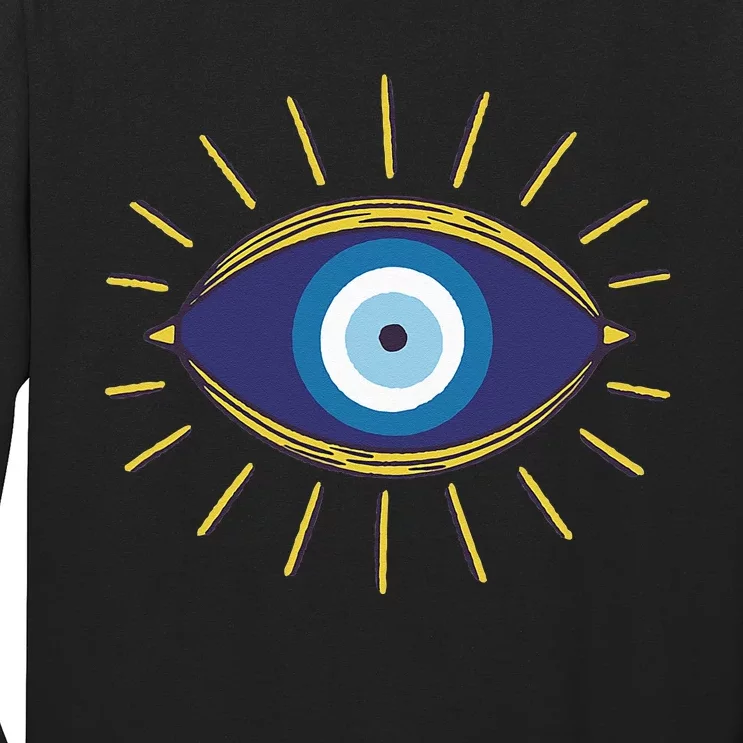 Evil Eyes Fatima Hamsa Symbol All Seeing Eye Long Sleeve Shirt