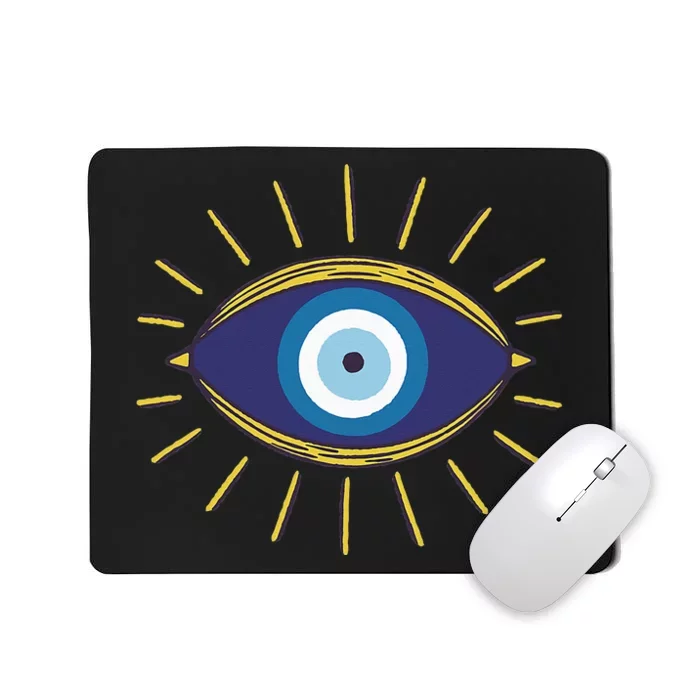 Evil Eyes Fatima Hamsa Symbol All Seeing Eye Mousepad