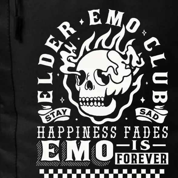 Elder Emo Forever Club Happiness Fades So Stay Sad Daily Commute Backpack