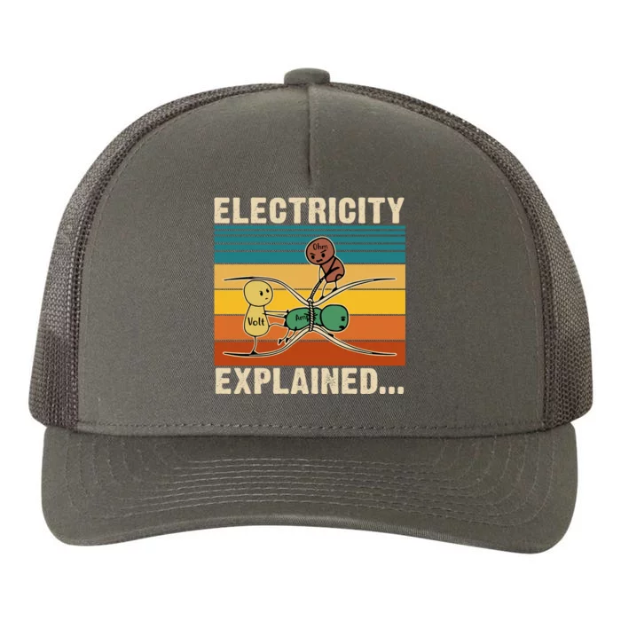 Electricity Explained Funny Gift Yupoong Adult 5-Panel Trucker Hat