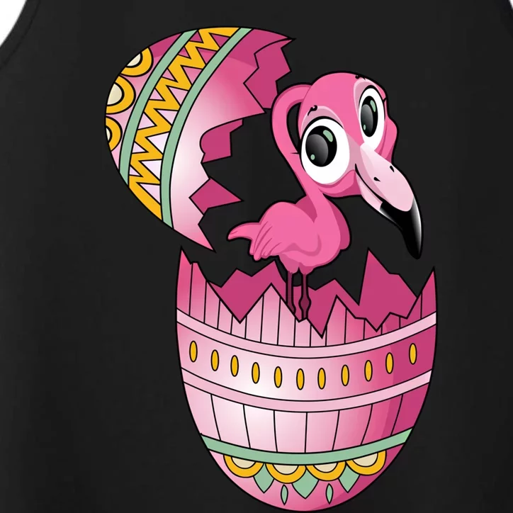 Easter Egg Flamingo Hatching Funny Flamingo Easter Egg Gift Performance Tank