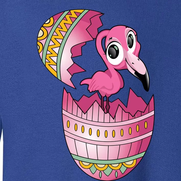 Easter Egg Flamingo Hatching Funny Flamingo Easter Egg Gift Toddler Sweatshirt