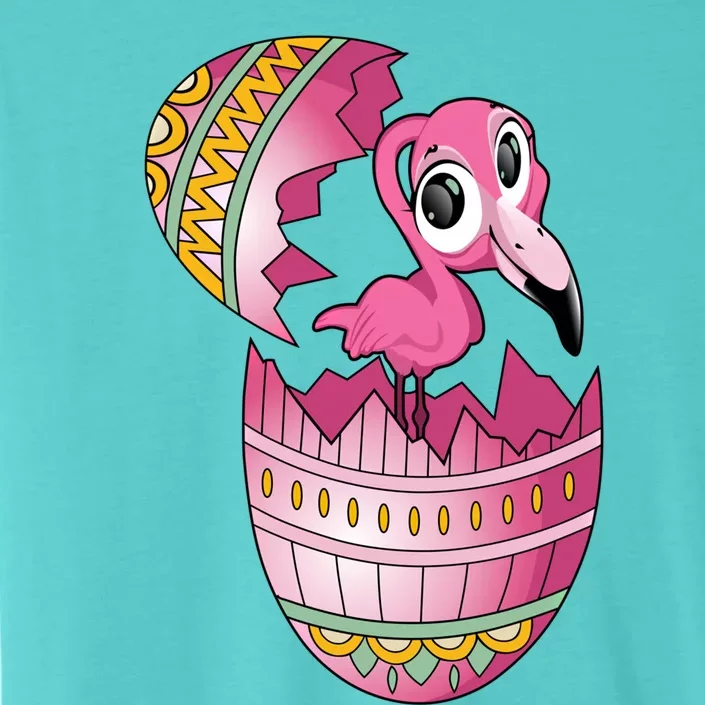 Easter Egg Flamingo Hatching Funny Flamingo Easter Egg Gift ChromaSoft Performance T-Shirt