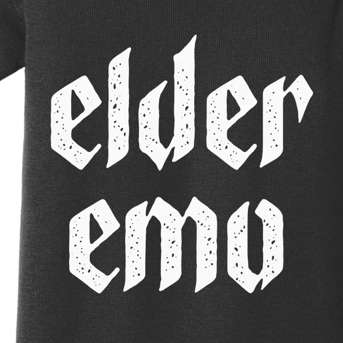 Elder Emo For Old Fans Of Emo Music Alternative Scene Baby Bodysuit