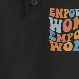 Empowered  Empower Feminist Dry Zone Grid Performance Polo