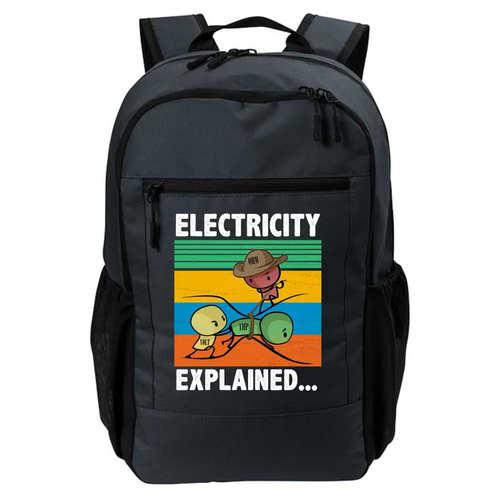 Electricity Explained Funny Daily Commute Backpack