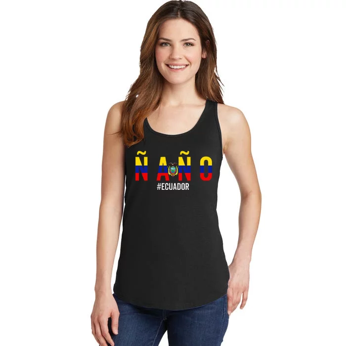 Ecuador Ecuadorian Flag Camiseta De Hombre Jerga Ladies Essential Tank