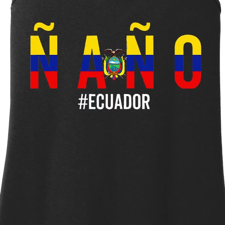 Ecuador Ecuadorian Flag Camiseta De Hombre Jerga Ladies Essential Tank