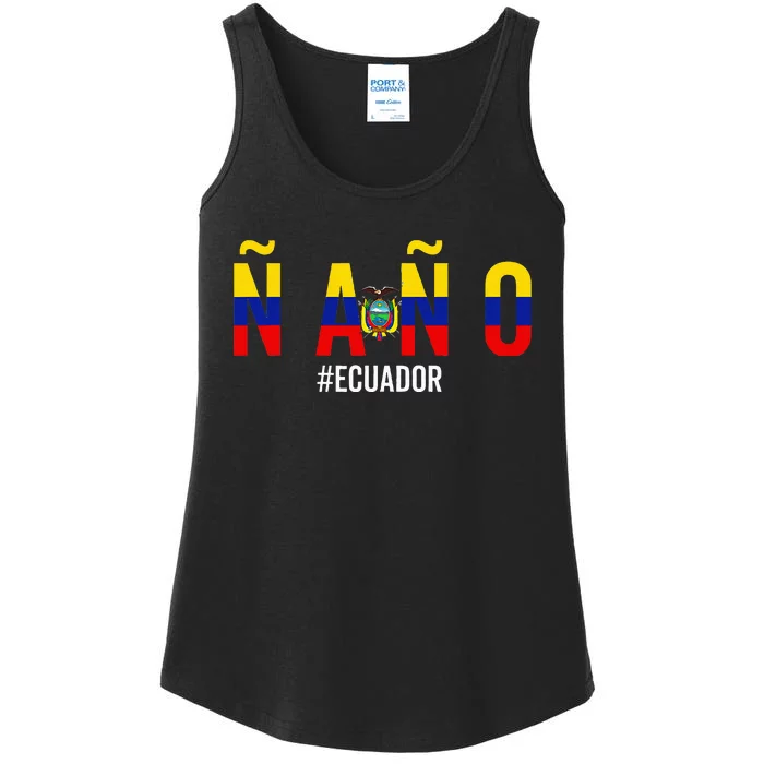 Ecuador Ecuadorian Flag Camiseta De Hombre Jerga Ladies Essential Tank