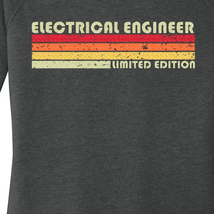 Electrical Engineer Funny Job Title Birthday Worker Women's Perfect Tri Tunic Long Sleeve Shirt