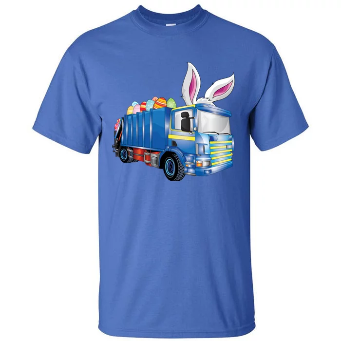 Easter Egg Garbage Truck Funny Gift Easter Bunny Basket Gift Tall T-Shirt