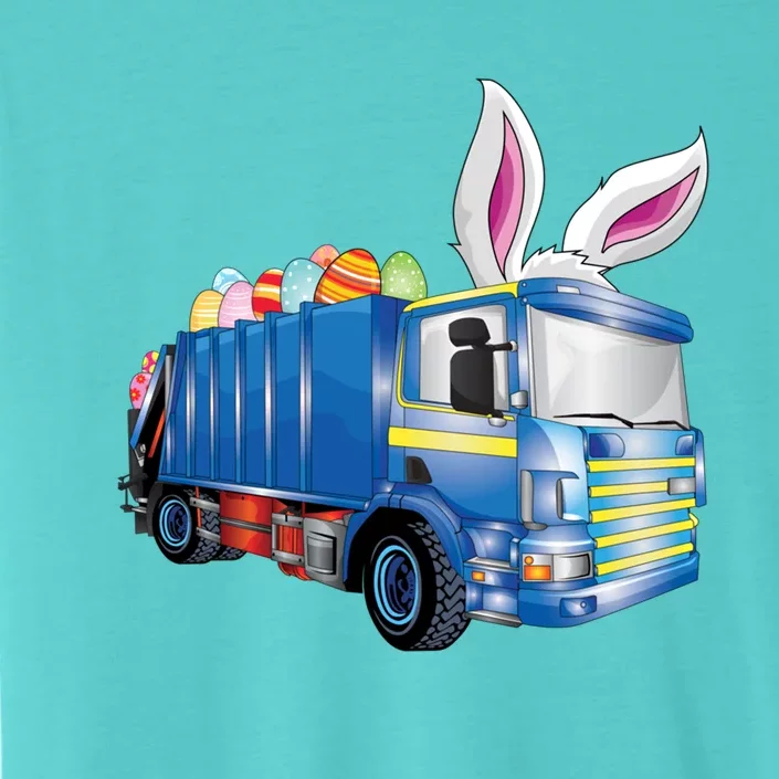 Easter Egg Garbage Truck Funny Gift Easter Bunny Basket Gift ChromaSoft Performance T-Shirt