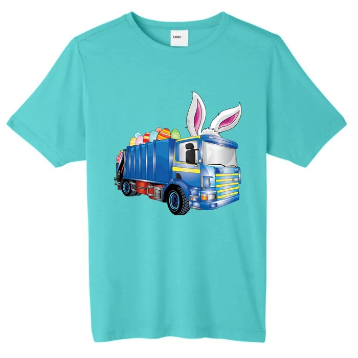 Easter Egg Garbage Truck Funny Gift Easter Bunny Basket Gift ChromaSoft Performance T-Shirt