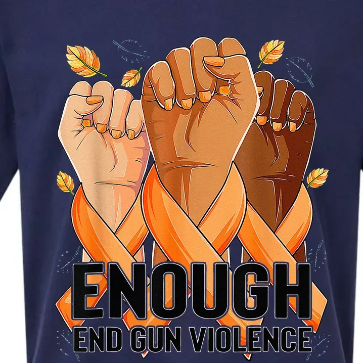 Enough End Gun Violence Awareness Day Wear Orange Sueded Cloud Jersey T-Shirt