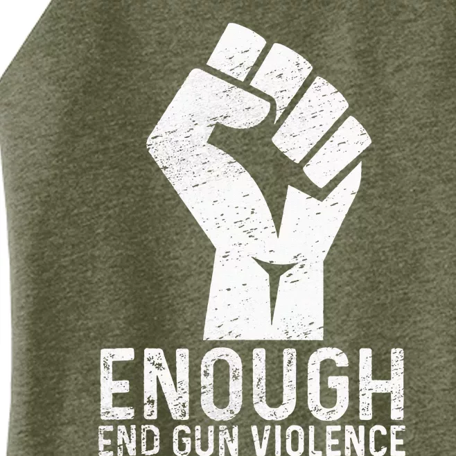 Enough End Gun Violence No Gun Awareness Day Wear Orange Women’s Perfect Tri Rocker Tank