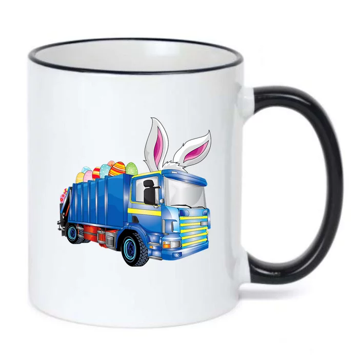 Easter Egg Garbage Truck Funny Gift Easter Bunny Basket Gift Black Color Changing Mug