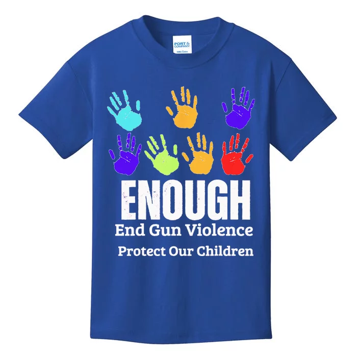 Enough End Gun Violence Protect Our Children Wear Orange Kids T-Shirt