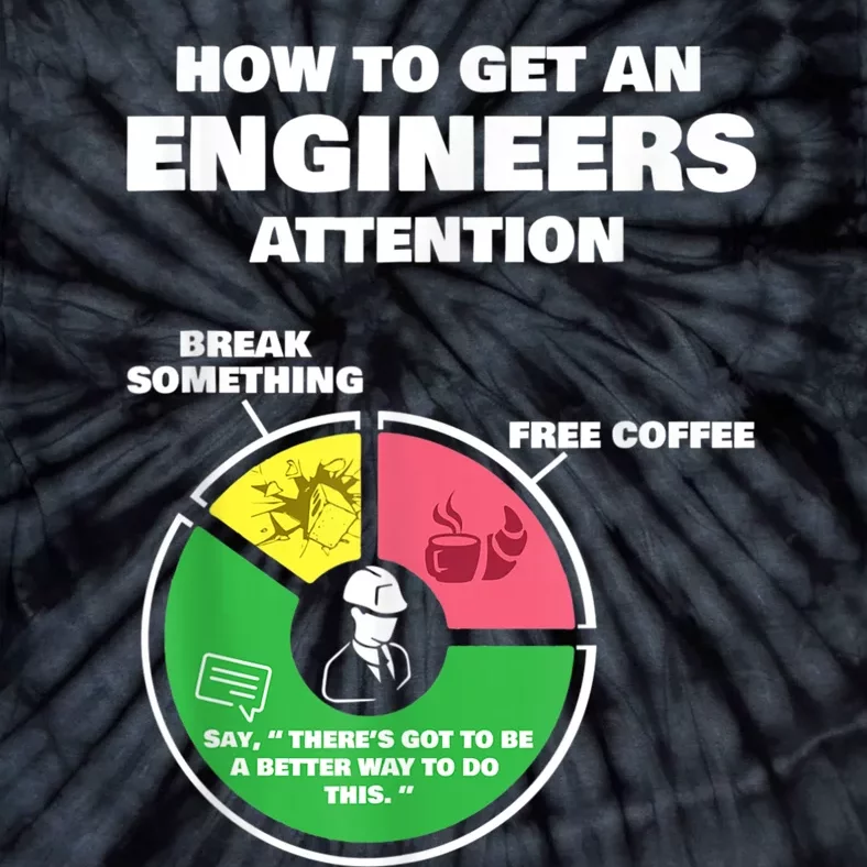 Engineer Engineering Gifts How To Get Engineers Attention Tie-Dye T-Shirt