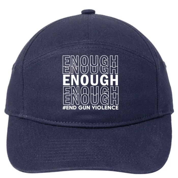 Enough End Gun Violence Awareness Day Wear Orange 7-Panel Snapback Hat