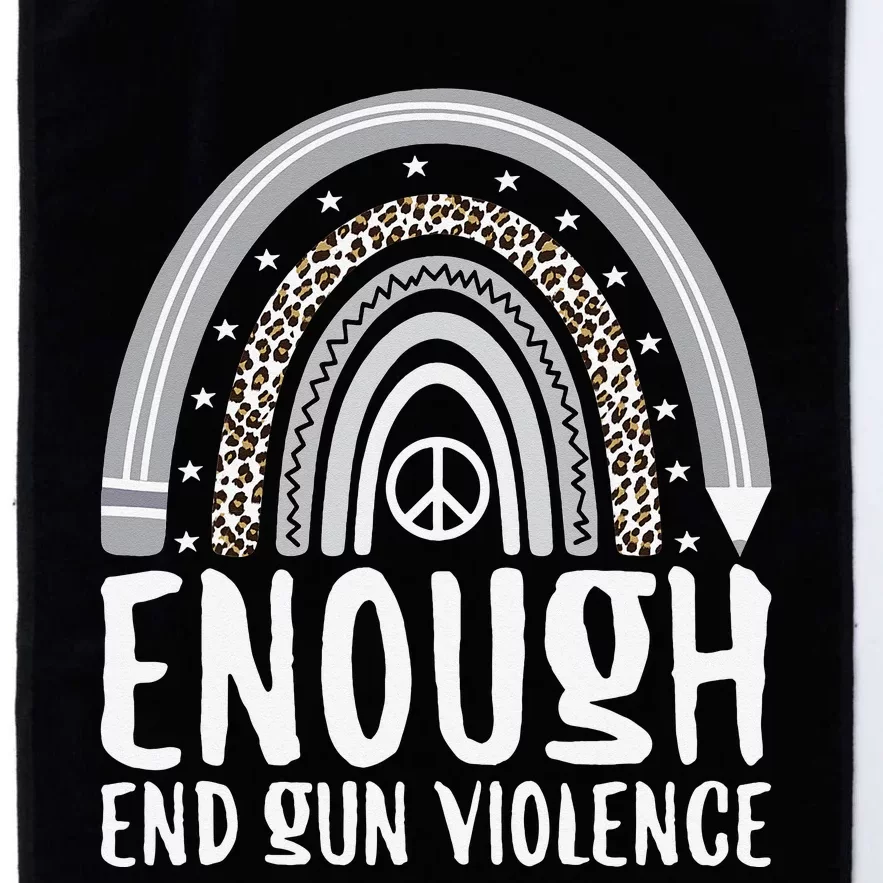 Enough End Gun Violence Awareness Day Rainbow Wear Orange Platinum Collection Golf Towel