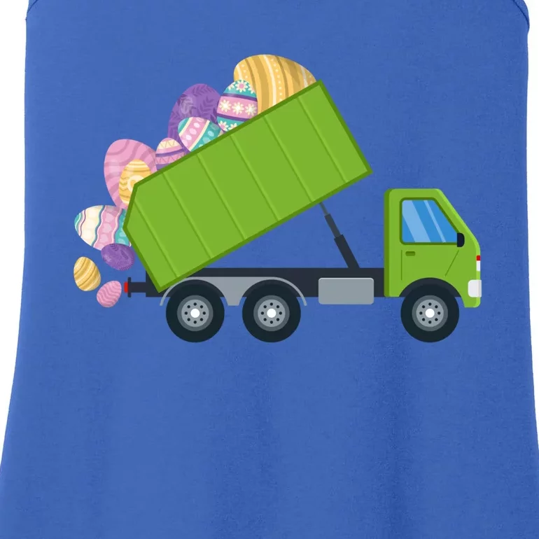 Eggs Easter Garbage Truck Gift Ladies Essential Tank