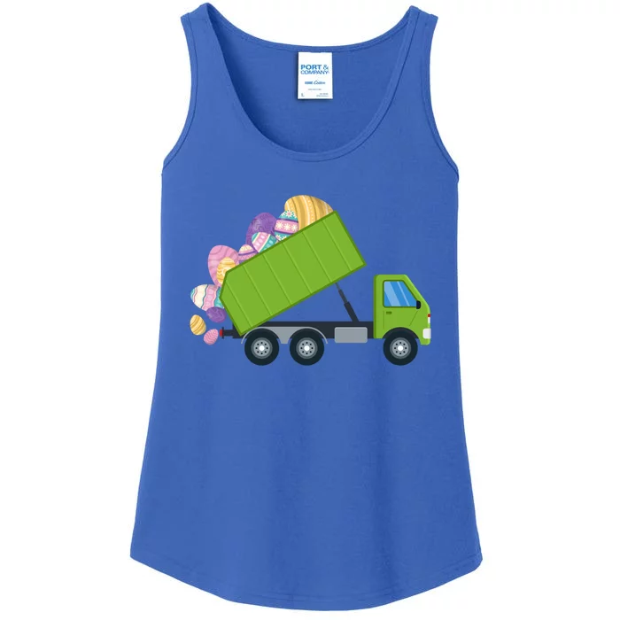 Eggs Easter Garbage Truck Gift Ladies Essential Tank