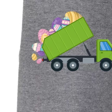 Eggs Easter Garbage Truck Gift Doggie 3-End Fleece Hoodie