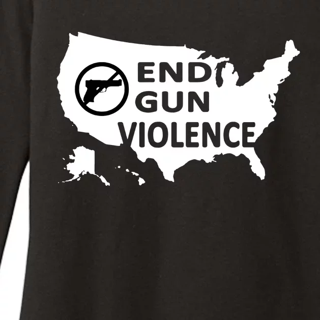 Enough End Gun Violence No Gun Wear Orange Stop Gun Violence Womens CVC Long Sleeve Shirt