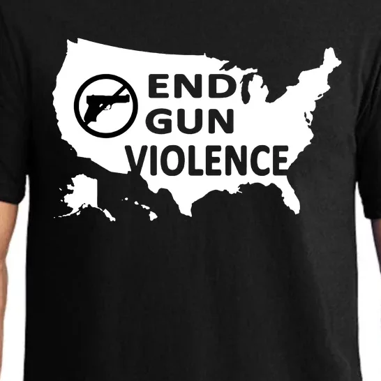 Enough End Gun Violence No Gun Wear Orange Stop Gun Violence Pajama Set