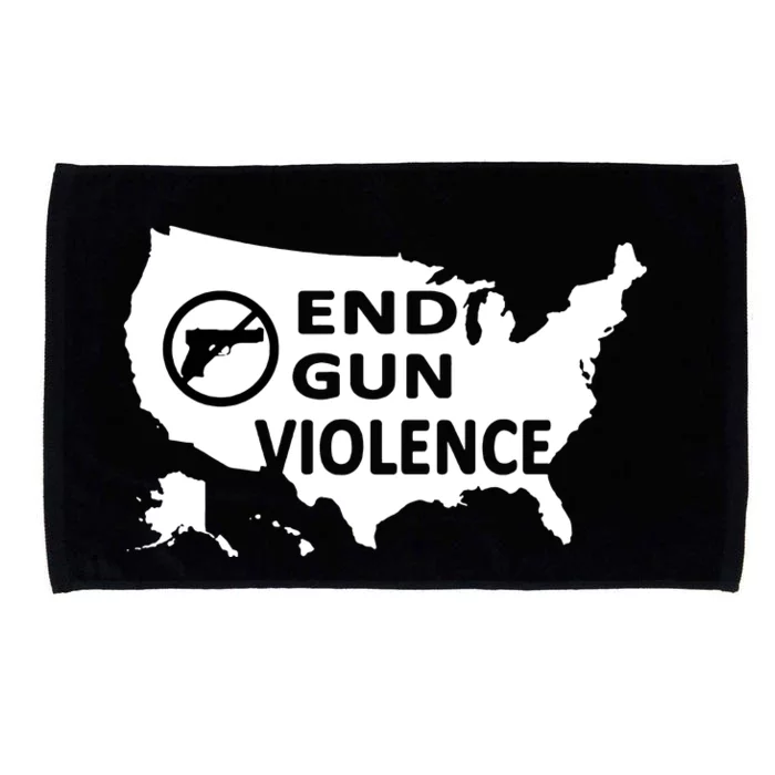 Enough End Gun Violence No Gun Wear Orange Stop Gun Violence Microfiber Hand Towel