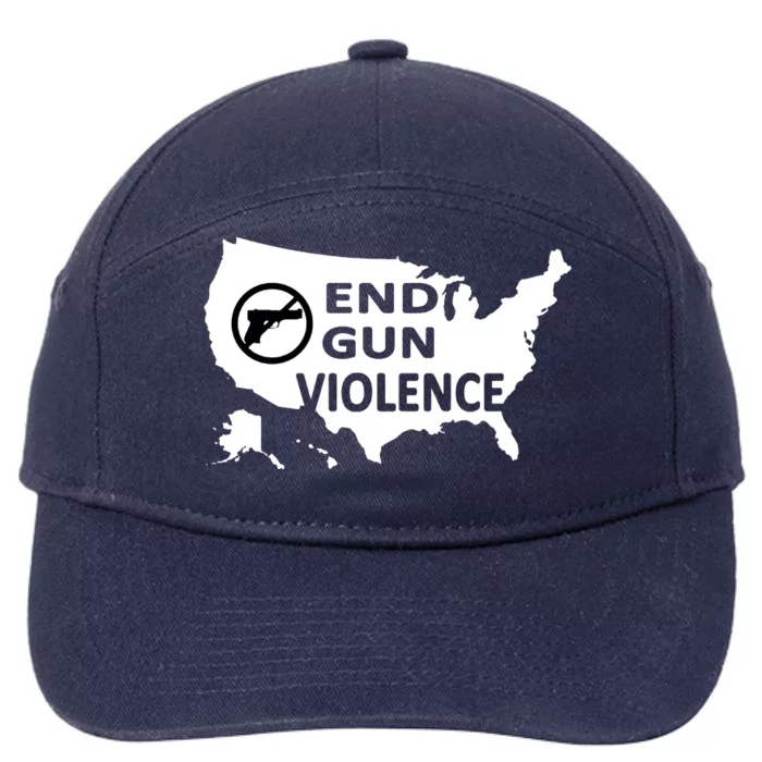 Enough End Gun Violence No Gun Wear Orange Stop Gun Violence 7-Panel Snapback Hat