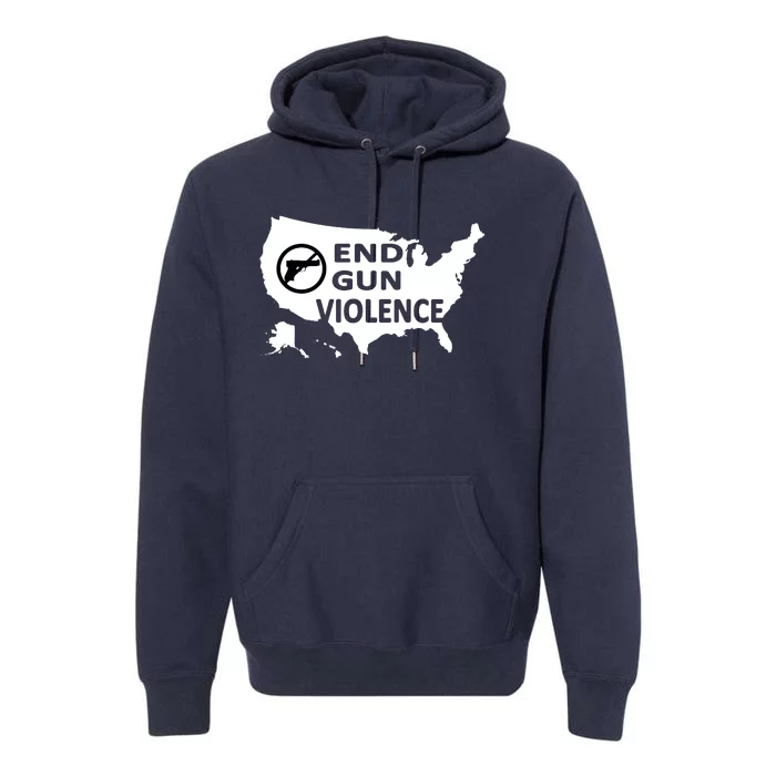 Enough End Gun Violence No Gun Wear Orange Stop Gun Violence Premium Hoodie