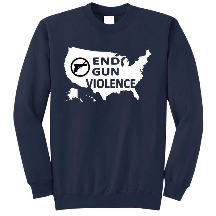 Enough End Gun Violence No Gun Wear Orange Stop Gun Violence Tall Sweatshirt