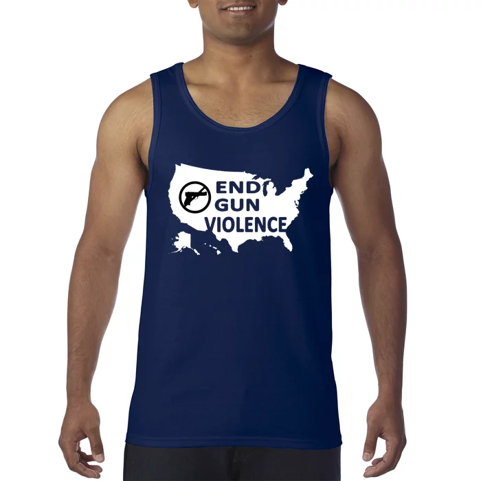 Enough End Gun Violence No Gun Wear Orange Stop Gun Violence Tank Top