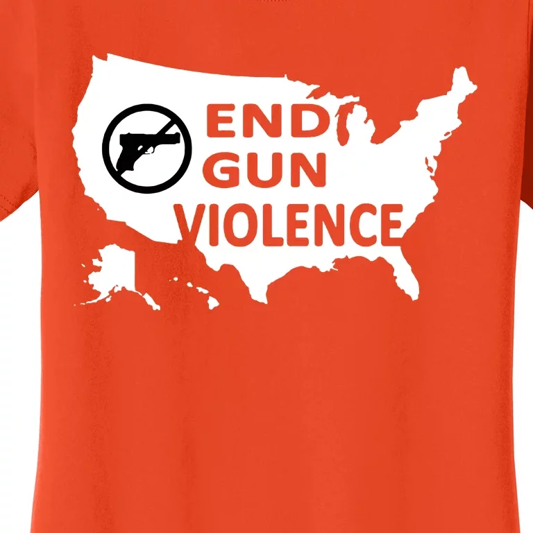 Enough End Gun Violence No Gun Wear Orange Stop Gun Violence Women's T-Shirt