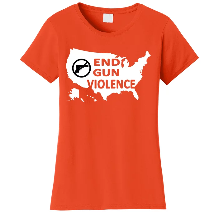 Enough End Gun Violence No Gun Wear Orange Stop Gun Violence Women's T-Shirt