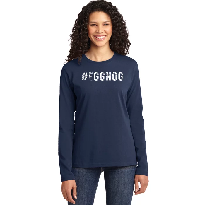 Eggnog Ladies Long Sleeve Shirt