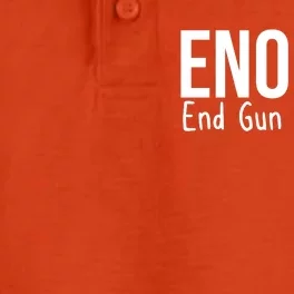 Enough End Gun Violence No More Guns Dry Zone Grid Performance Polo