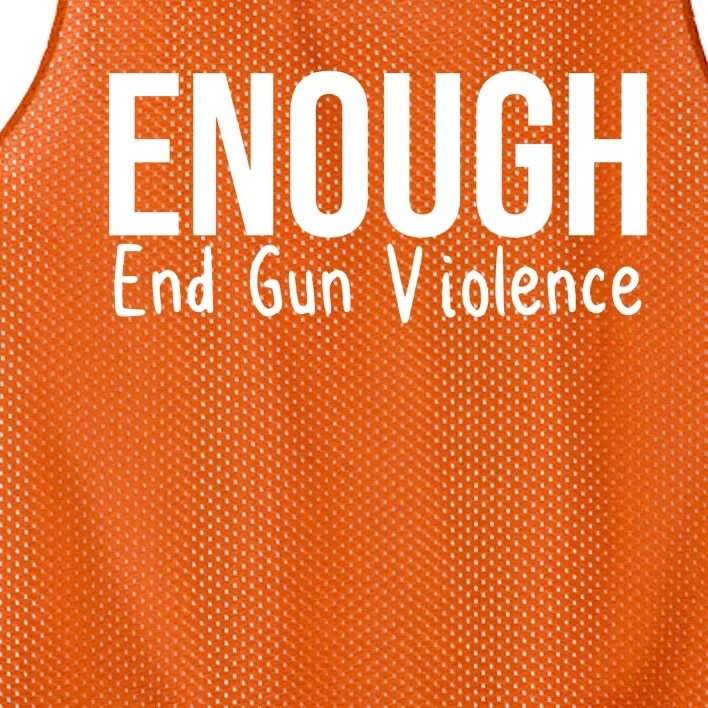 Enough End Gun Violence No More Guns Mesh Reversible Basketball Jersey Tank