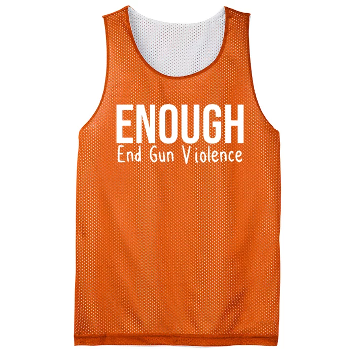 Enough End Gun Violence No More Guns Mesh Reversible Basketball Jersey Tank