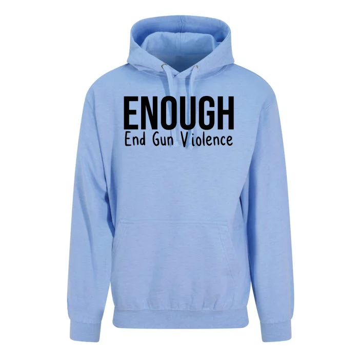 Enough End Gun Violence No More Guns Unisex Surf Hoodie