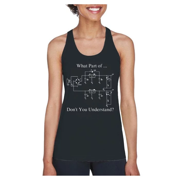 Electrical Engineer Gift Funny Engineering Sarcasm Women's Racerback Tank