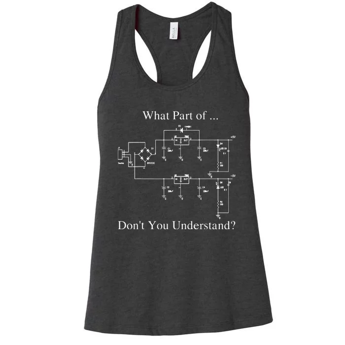 Electrical Engineer Gift Funny Engineering Sarcasm Women's Racerback Tank