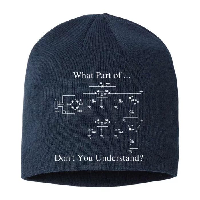 Electrical Engineer Gift Funny Engineering Sarcasm 8 1/2in Sustainable Knit Beanie