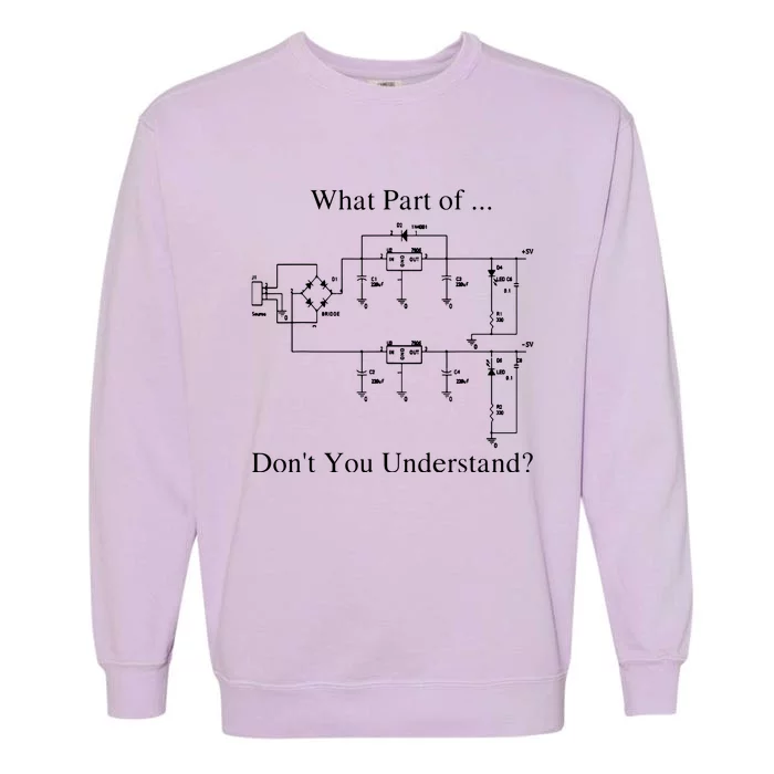 Electrical Engineer Gift Funny Engineering Sarcasm Garment-Dyed Sweatshirt