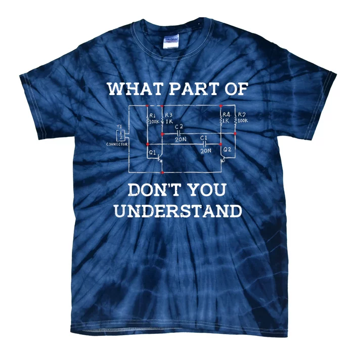 Electrical Engineer Gifts Circuit Board Nerd Tie-Dye T-Shirt