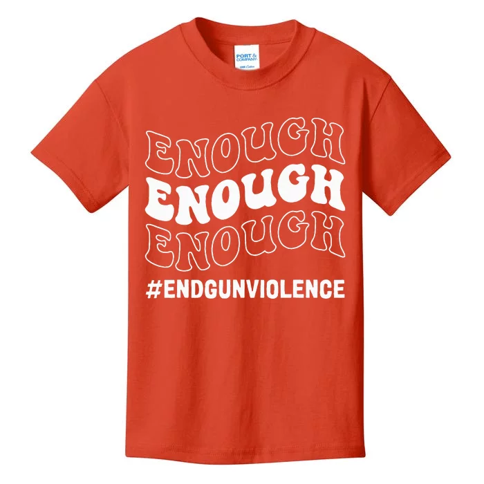 Enough End Gun Violence Awareness Day In June Wear Orange Kids T-Shirt