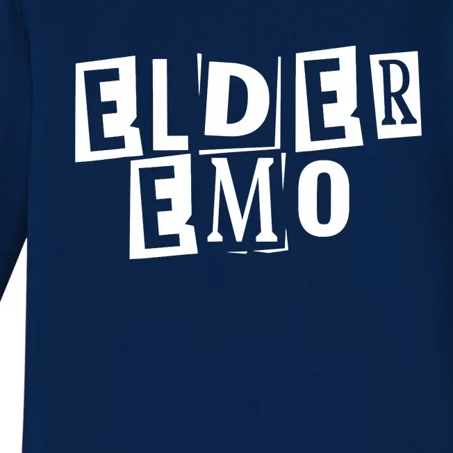 Elder Emo Goth Baby Long Sleeve Bodysuit